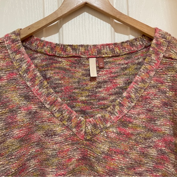 Anthropologie Pilcro Deep-V Neck Sweater Oversized XXS ANTHRO New Space Dyed NWT - Picture 9 of 12